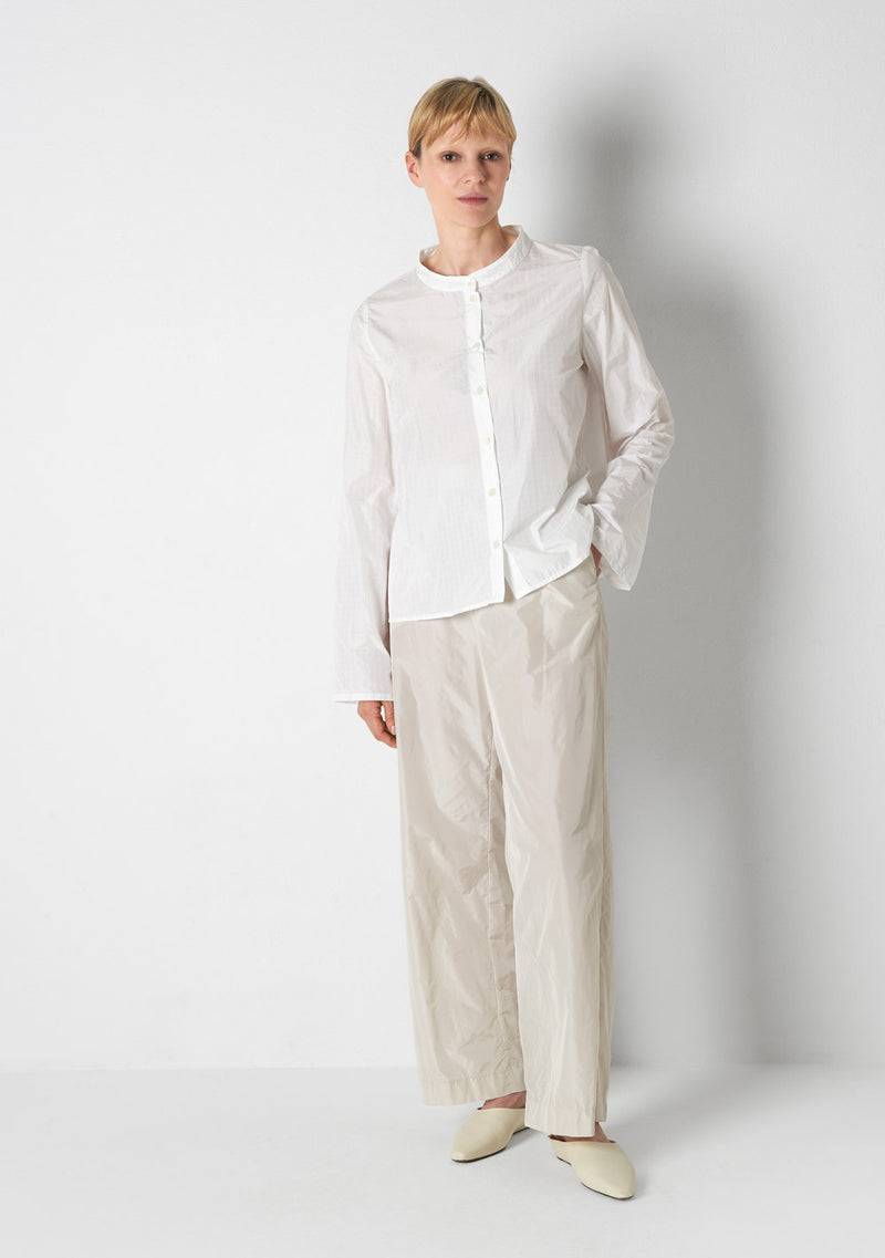 Katharina Hovman Japanbluse RIBSTOP, white Jubiläumsangebot