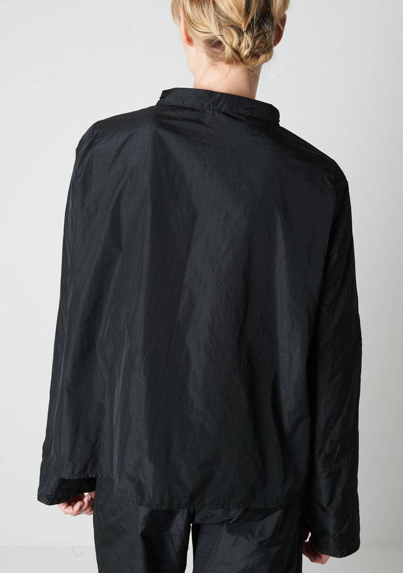 Katharina Hovman Japanbluse RIBSTOP, black Heißer Verkauf