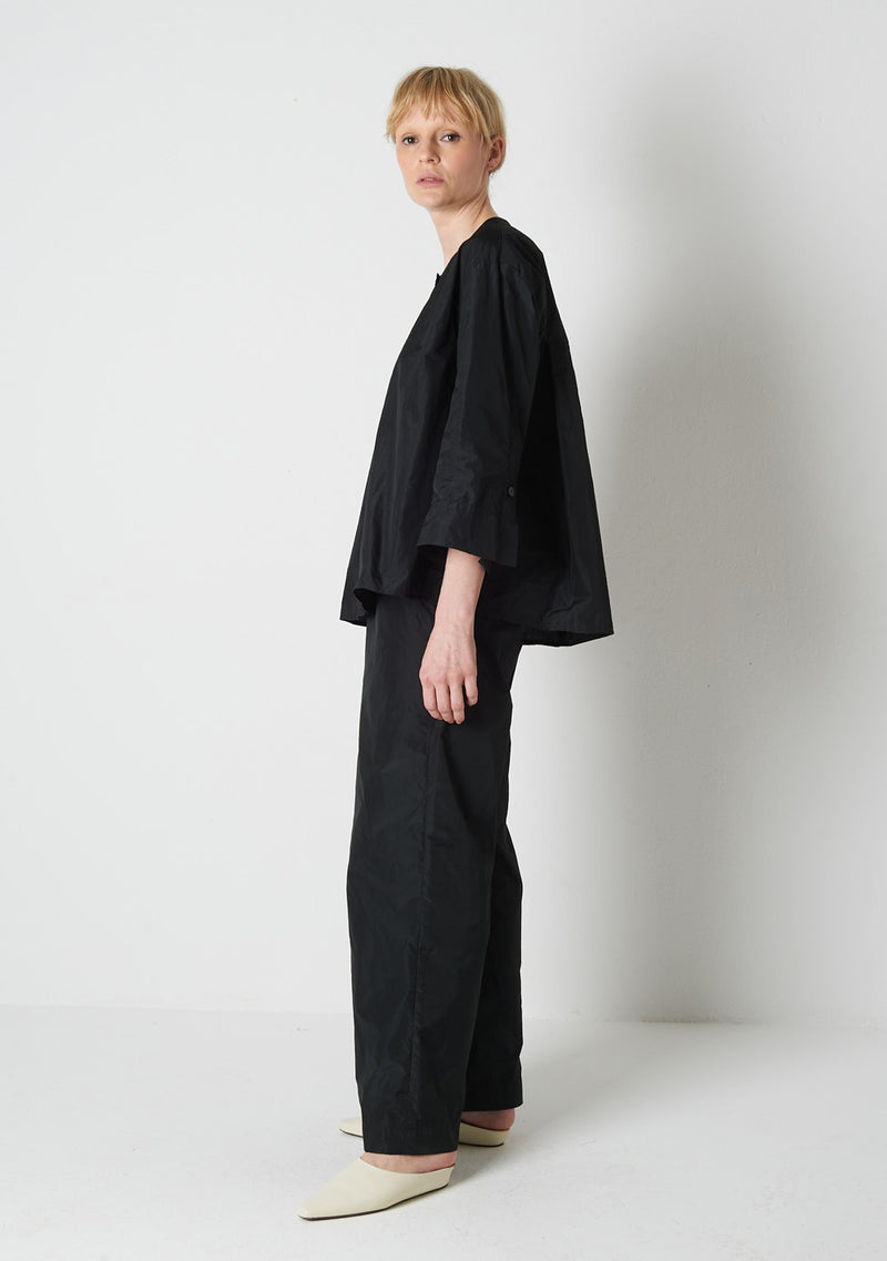Katharina Hovman Big Blouse Short RIBSTOP, black Top Angebot