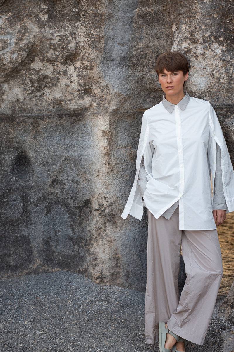 Katharina Hovman Button Blouse white Tägliche Deals