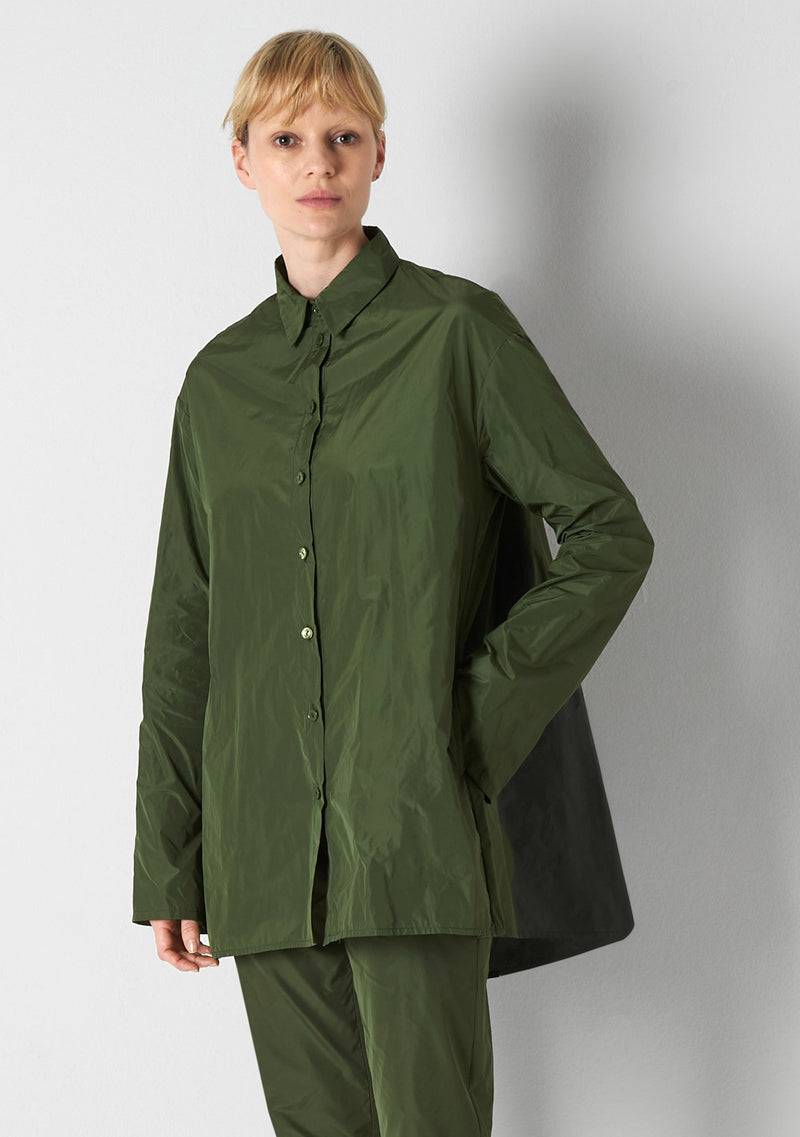Katharina Hovman Bluse weit green tea Sonderangebot der Fabrik