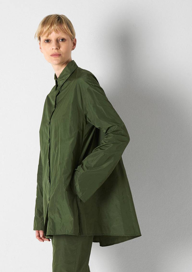 Katharina Hovman Bluse weit green tea Sonderangebot der Fabrik