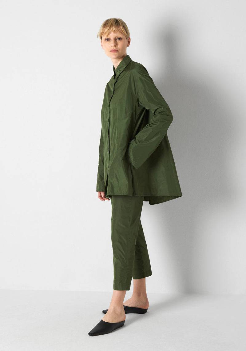 Katharina Hovman Bluse weit green tea Sonderangebot der Fabrik