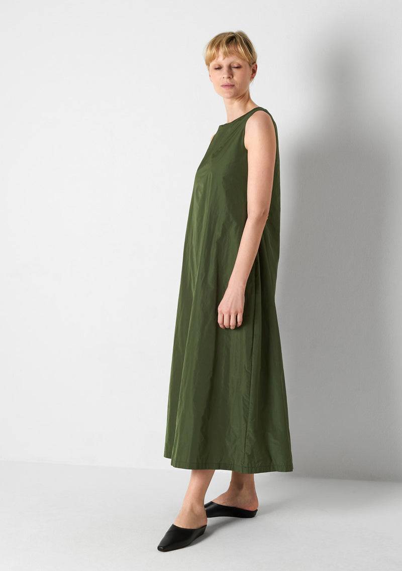 Katharina Hovman Plain Dress long green tea Schlussverkauf