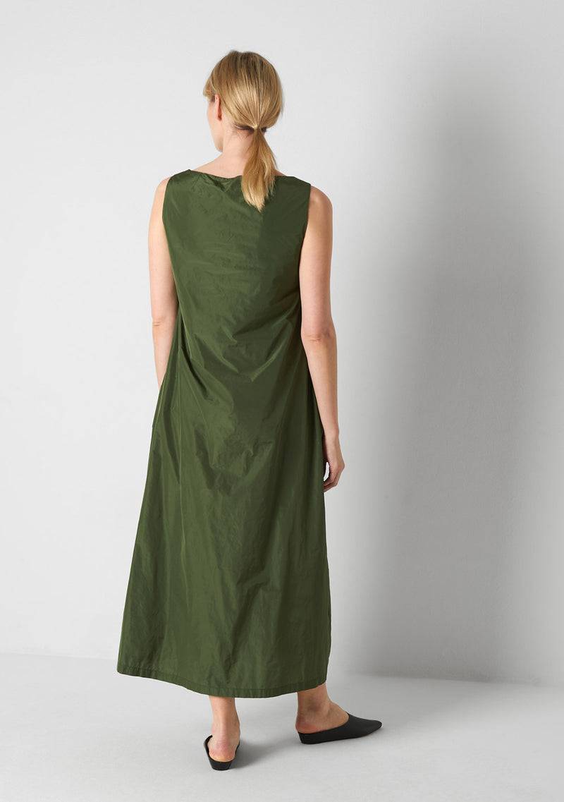 Katharina Hovman Plain Dress long green tea Schlussverkauf