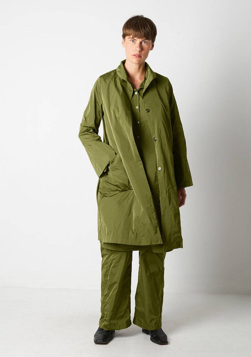 Katharina Hovman Mantel heavy Taffeta, matcha Preisnachlass