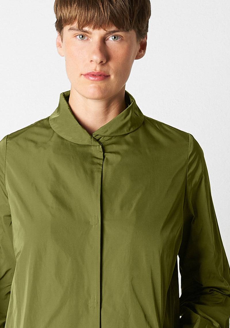 Katharina Hovman Mantel heavy Taffeta, matcha Preisnachlass