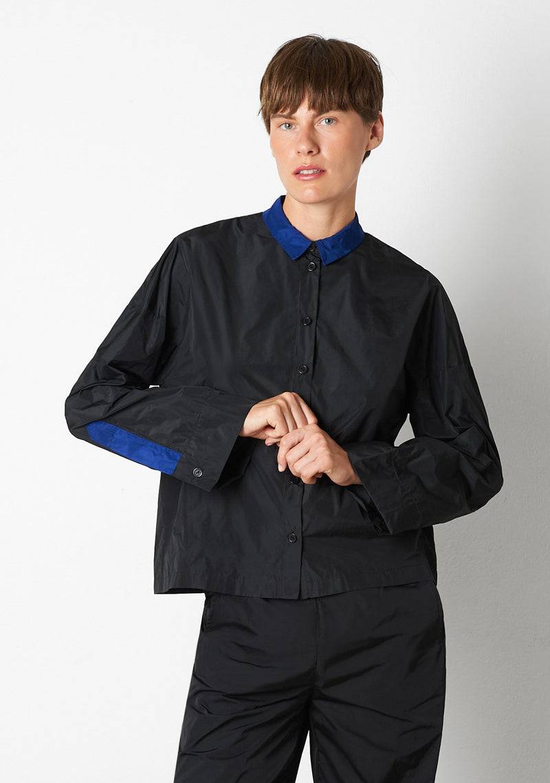 Katharina Hovman Kimonobluse black/royal Muttertagsangebot