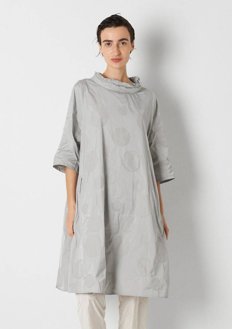 Katharina Hovman Day Dress heavy Taffetas, DOTS, silver Sonderangebote
