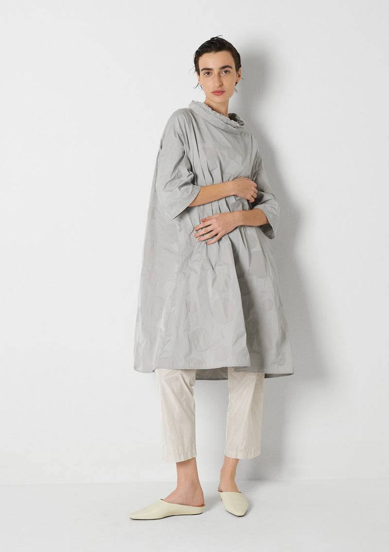 Katharina Hovman Day Dress heavy Taffetas, DOTS, silver Sonderangebote