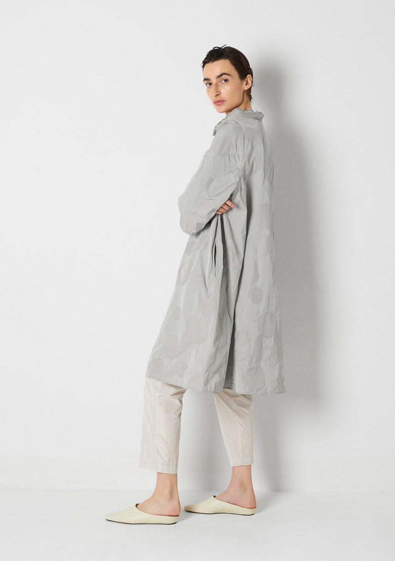 Katharina Hovman Day Dress heavy Taffetas, DOTS, silver Sonderangebote