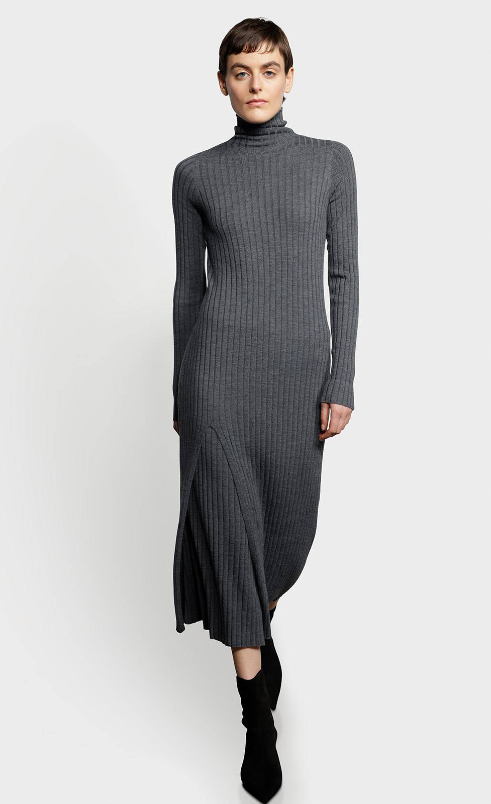 Kiefermann Filja Geripptes Strickkleid aus Merinowolle Begrenztes Angebot