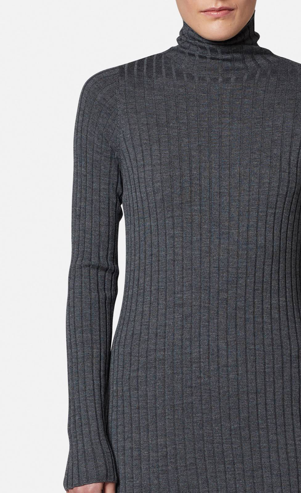 Kiefermann Filja Geripptes Strickkleid aus Merinowolle Begrenztes Angebot