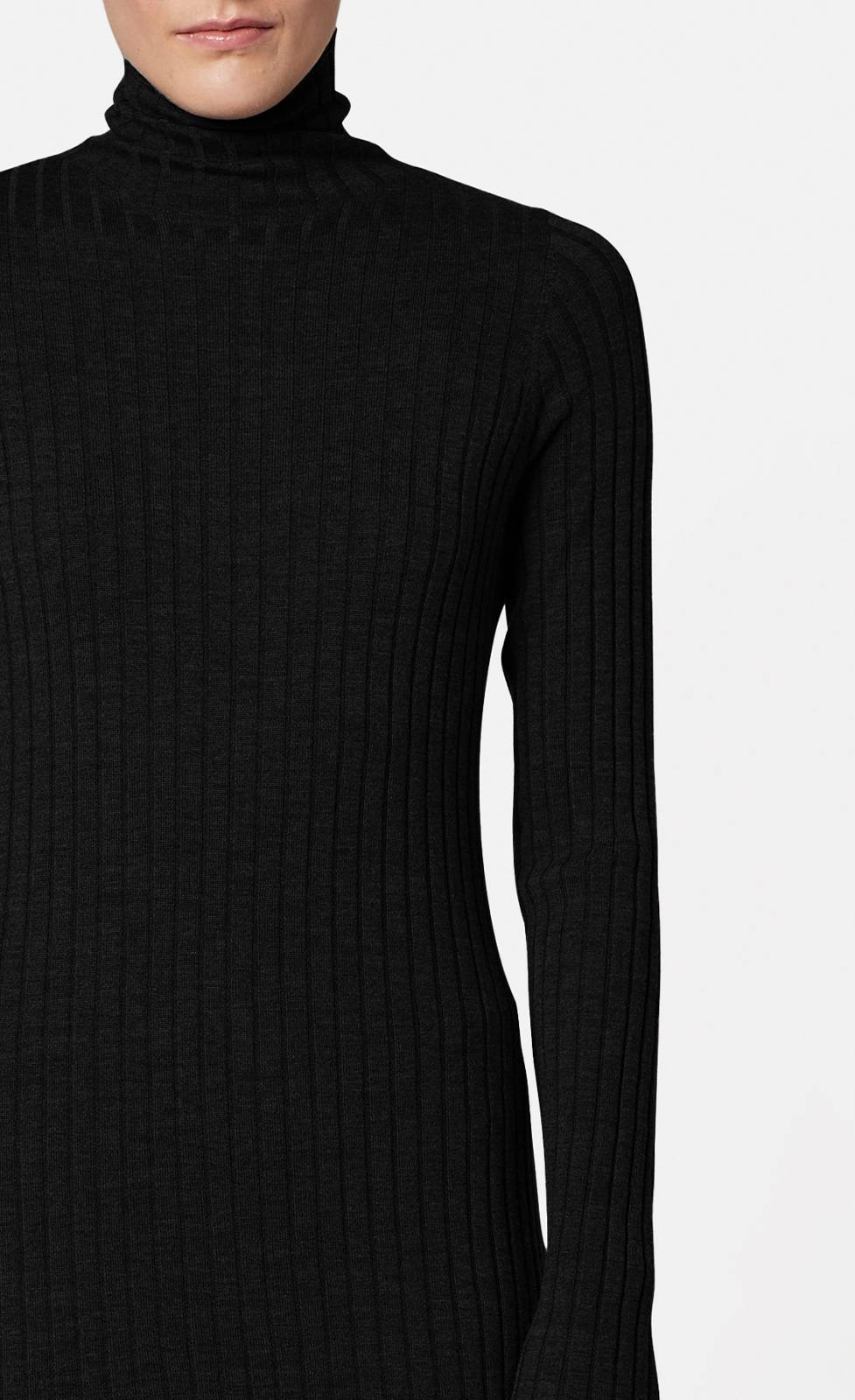 Kiefermann Filja Geripptes Strickkleid aus Merinowolle Begrenztes Angebot