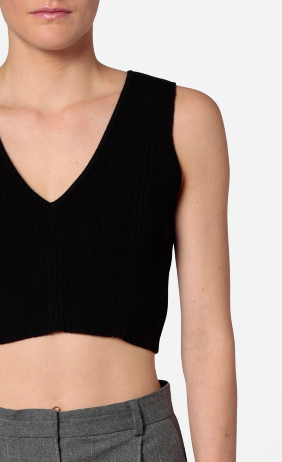Kiefermann Sovia Cropped Stricktop aus Viskosematerial Online Shopping