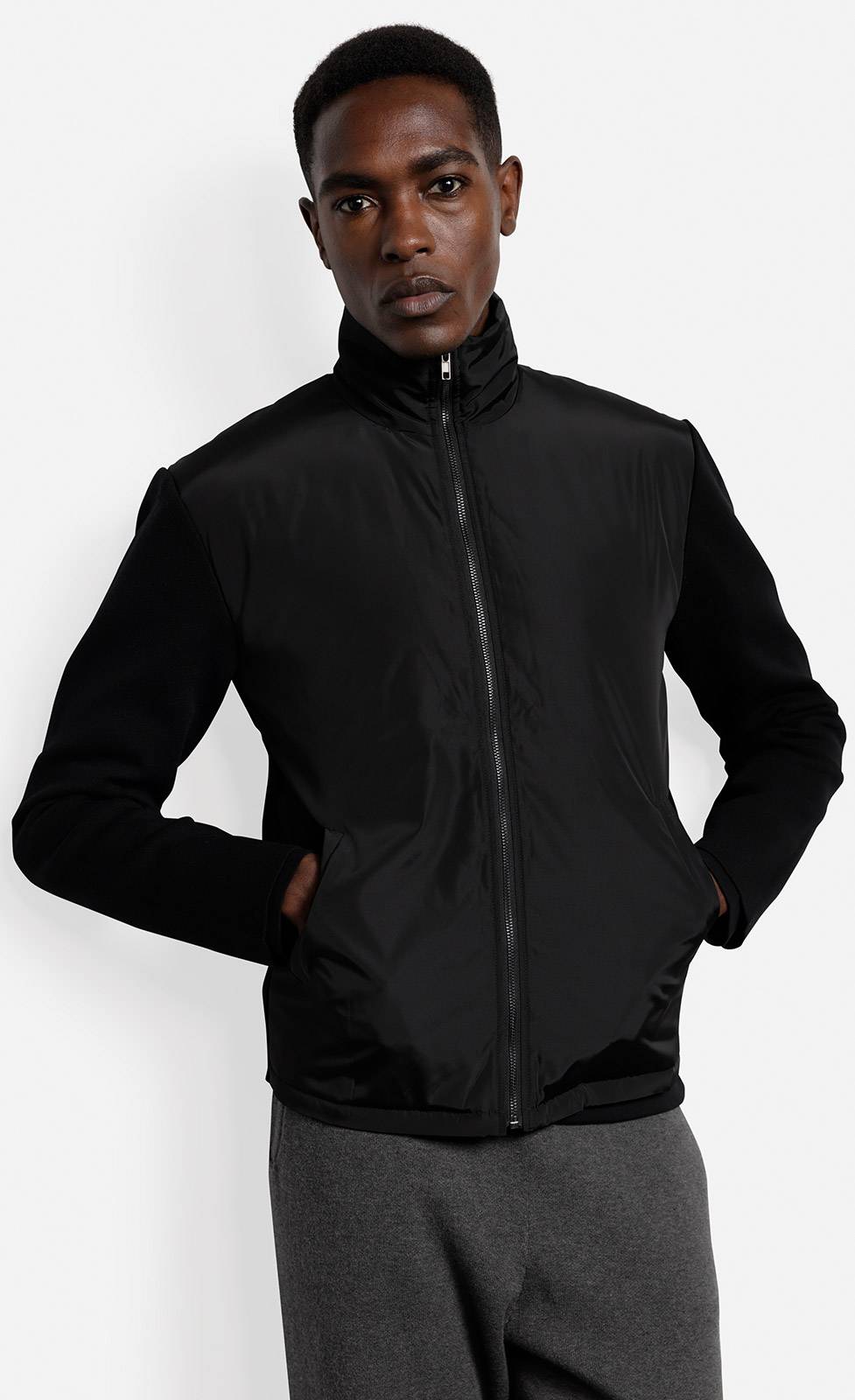 Kiefermann Marlono Jacke aus Materialmix Riesige Ersparnisse