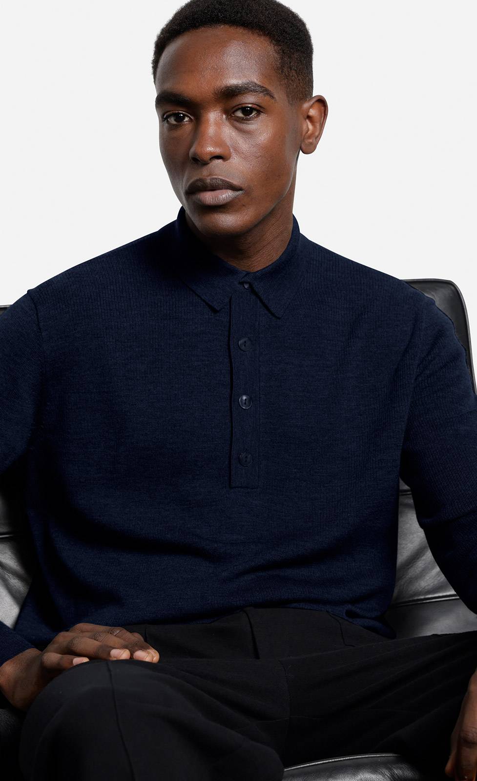 Kiefermann Imano Polopullover aus Merinowolle Tiefpreis