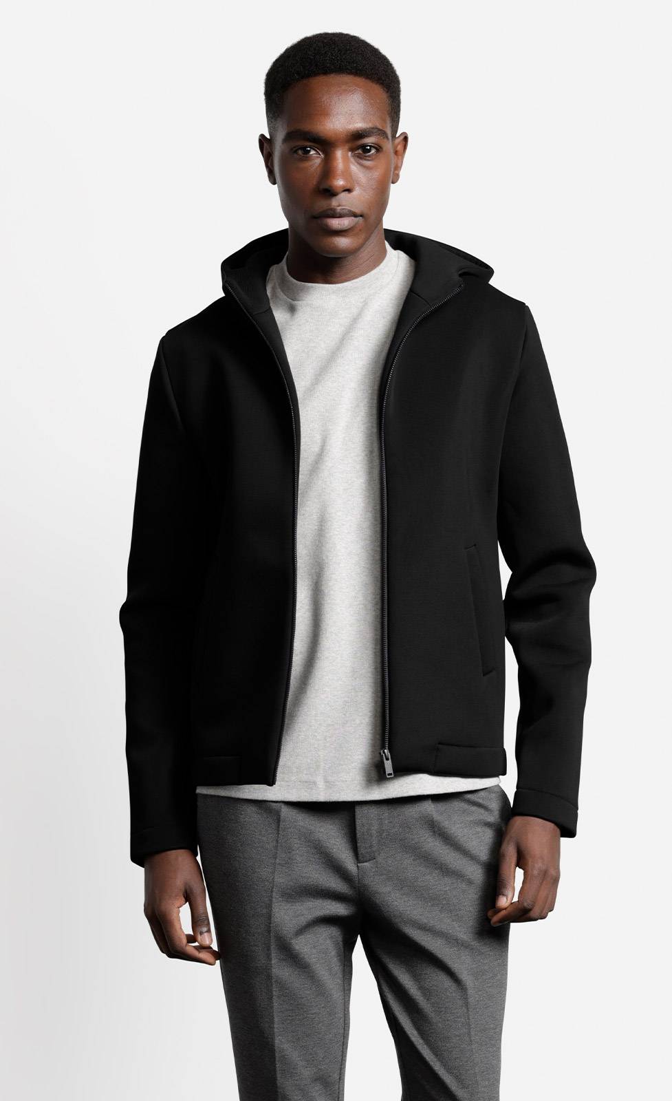 Kiefermann Attan Kapuzenjacke aus gebondeter Sweatware zollfrei