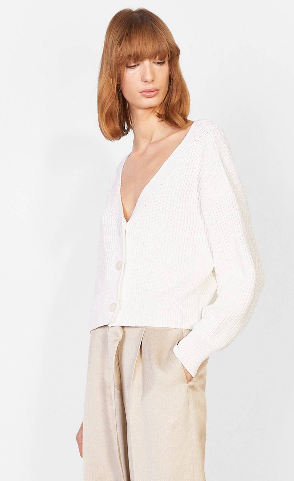 Kiefermann Giovanna Grobe Strickjacke aus Baumwolle Angebote