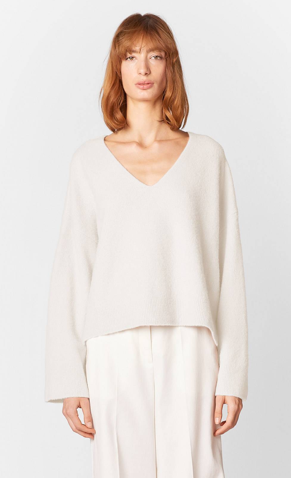 Kiefermann Chiara Strickpullover aus gewalktem Kaschmir im Angebot