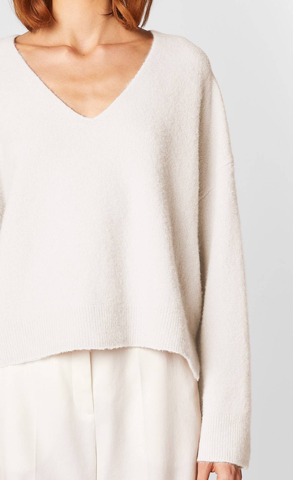 Kiefermann Chiara Strickpullover aus gewalktem Kaschmir im Angebot