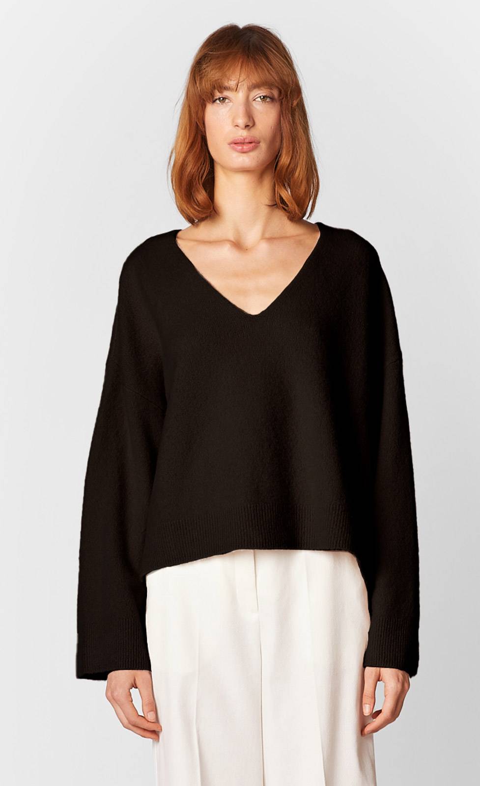 Kiefermann Chiara Strickpullover aus gewalktem Kaschmir im Angebot