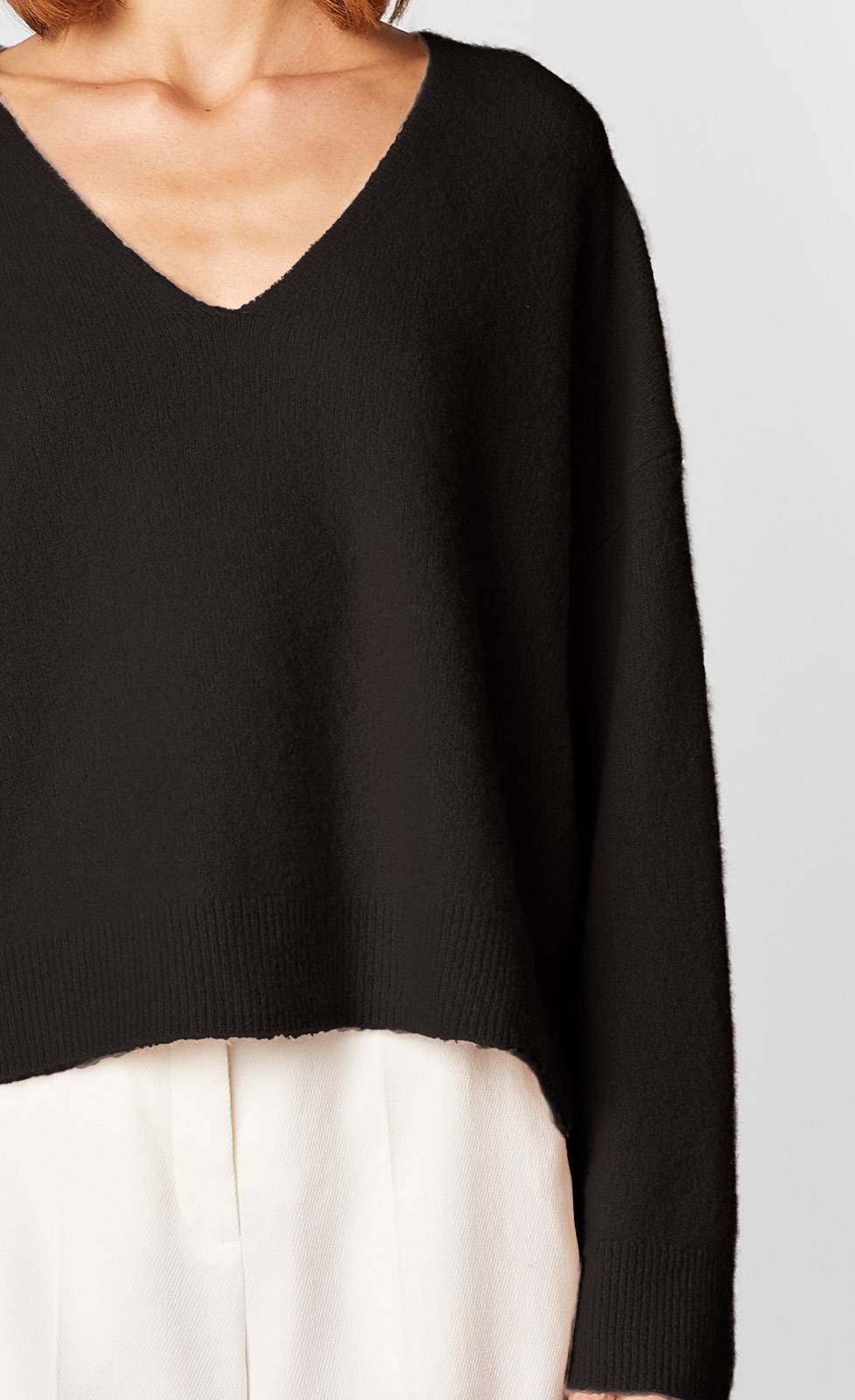 Kiefermann Chiara Strickpullover aus gewalktem Kaschmir im Angebot