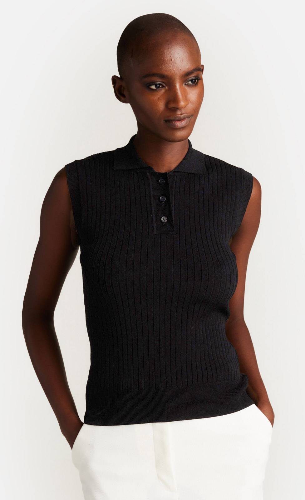 Kiefermann Melody Rippstrickpolo mit Knopfleiste Meist gekauft
