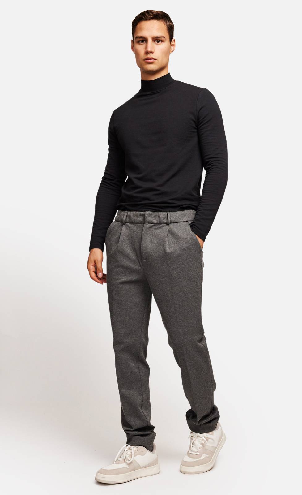 Kiefermann Jerome Mel. Hose aus kompaktem Melangejersey Rabatt