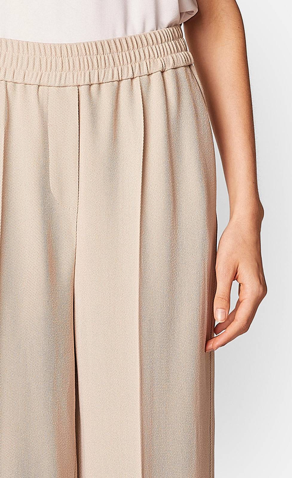 Kiefermann Alice Fließende, weite Hose in Twill-Optik Online Outlet