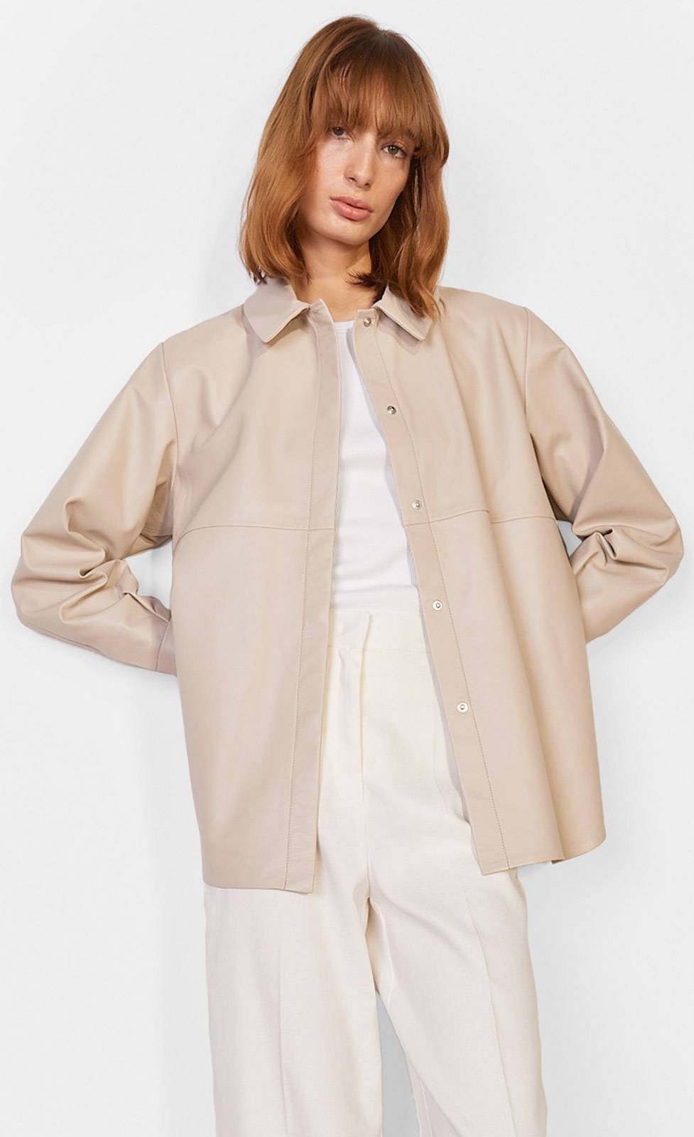 Kiefermann Alexia Overshirt aus Nappaleder Zeitlich begrenztes Angebot