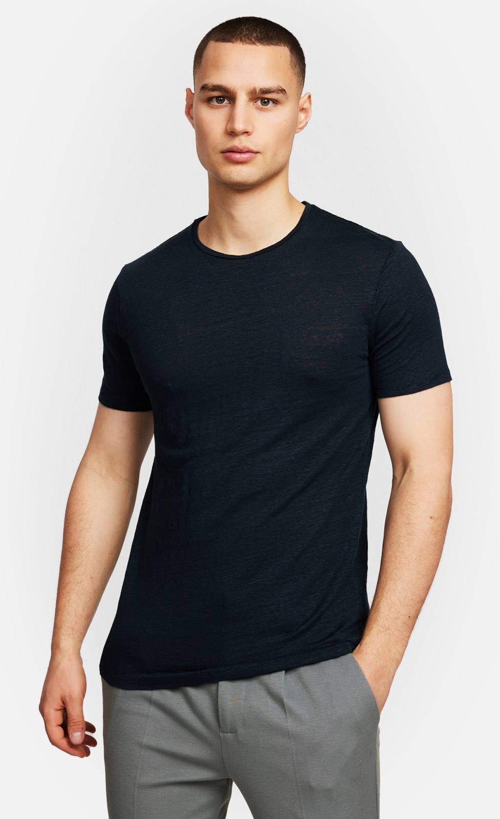 Kiefermann Laine Leinen-T-Shirt mit Rundhalsausschnitt Bestseller