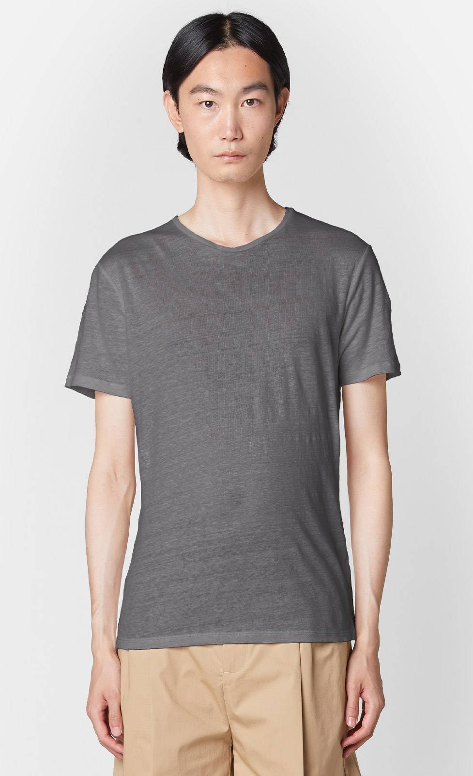 Kiefermann Laine Leinen-T-Shirt mit Rundhalsausschnitt Riesige Ersparnisse