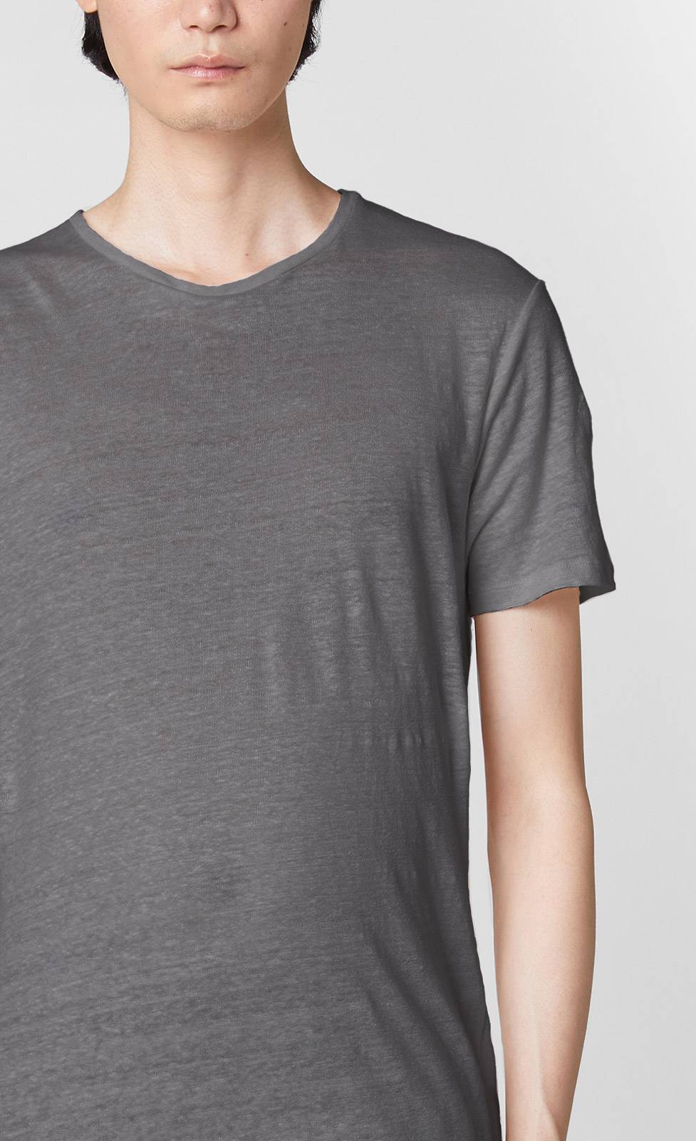 Kiefermann Laine Leinen-T-Shirt mit Rundhalsausschnitt Riesige Ersparnisse