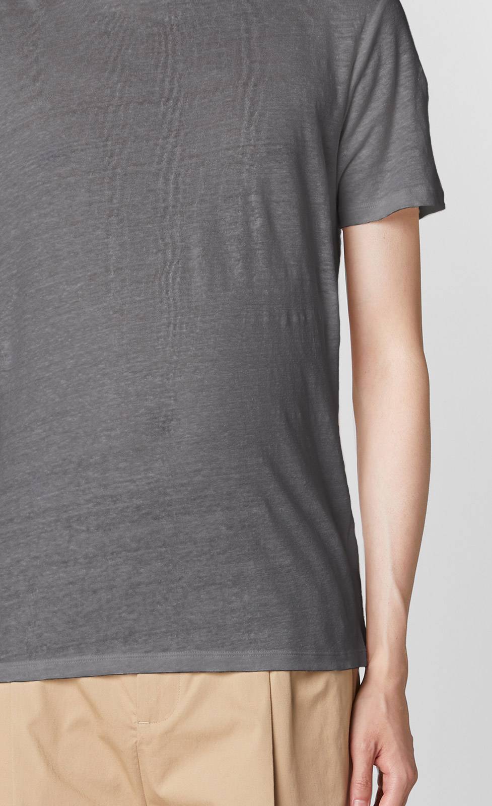 Kiefermann Laine Leinen-T-Shirt mit Rundhalsausschnitt Riesige Ersparnisse