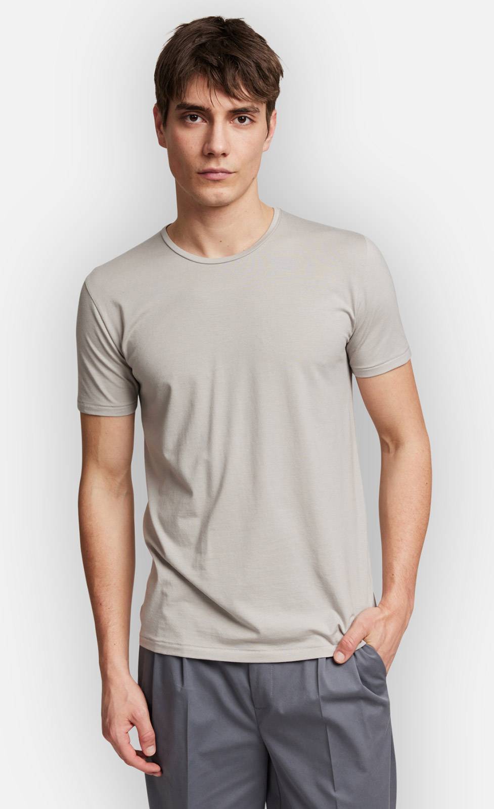 Kiefermann Hero Rundhals T-Shirt aus Baumwolle und Modal VIP-Rabatte