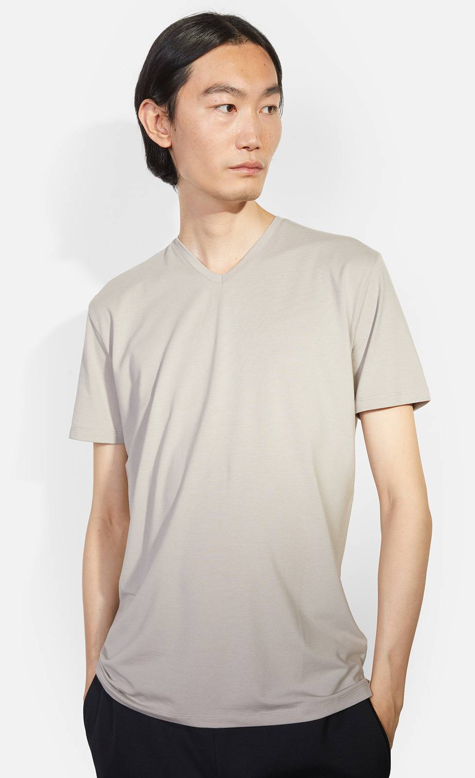 Kiefermann Hape V-Ausschnitt T-Shirt aus Baumwolle-Modal Begrenzte Freigabe