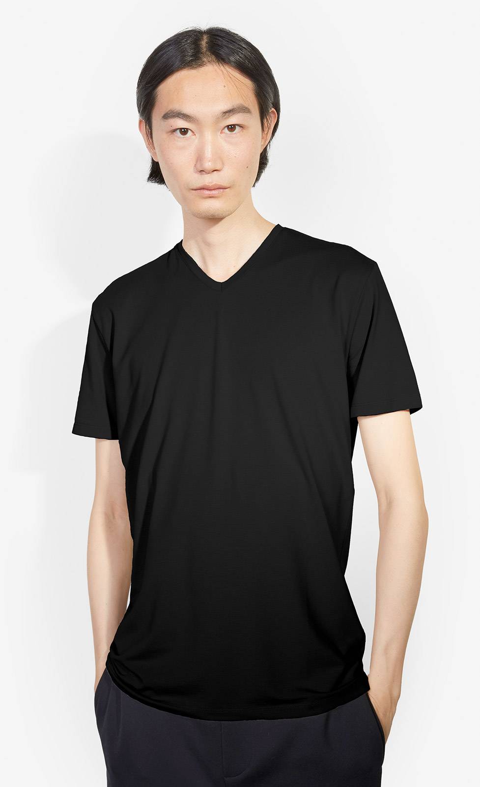 Kiefermann Hape V-Ausschnitt T-Shirt aus Baumwolle-Modal Begrenzte Freigabe