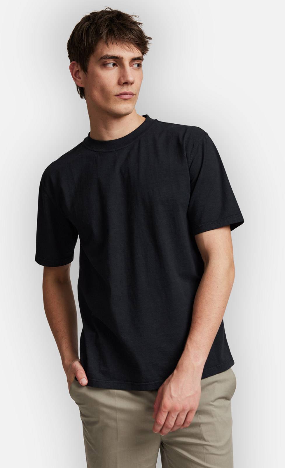 Kiefermann Bastian Garment-Dye T-Shirt aus Baumwolle Neueste Stile