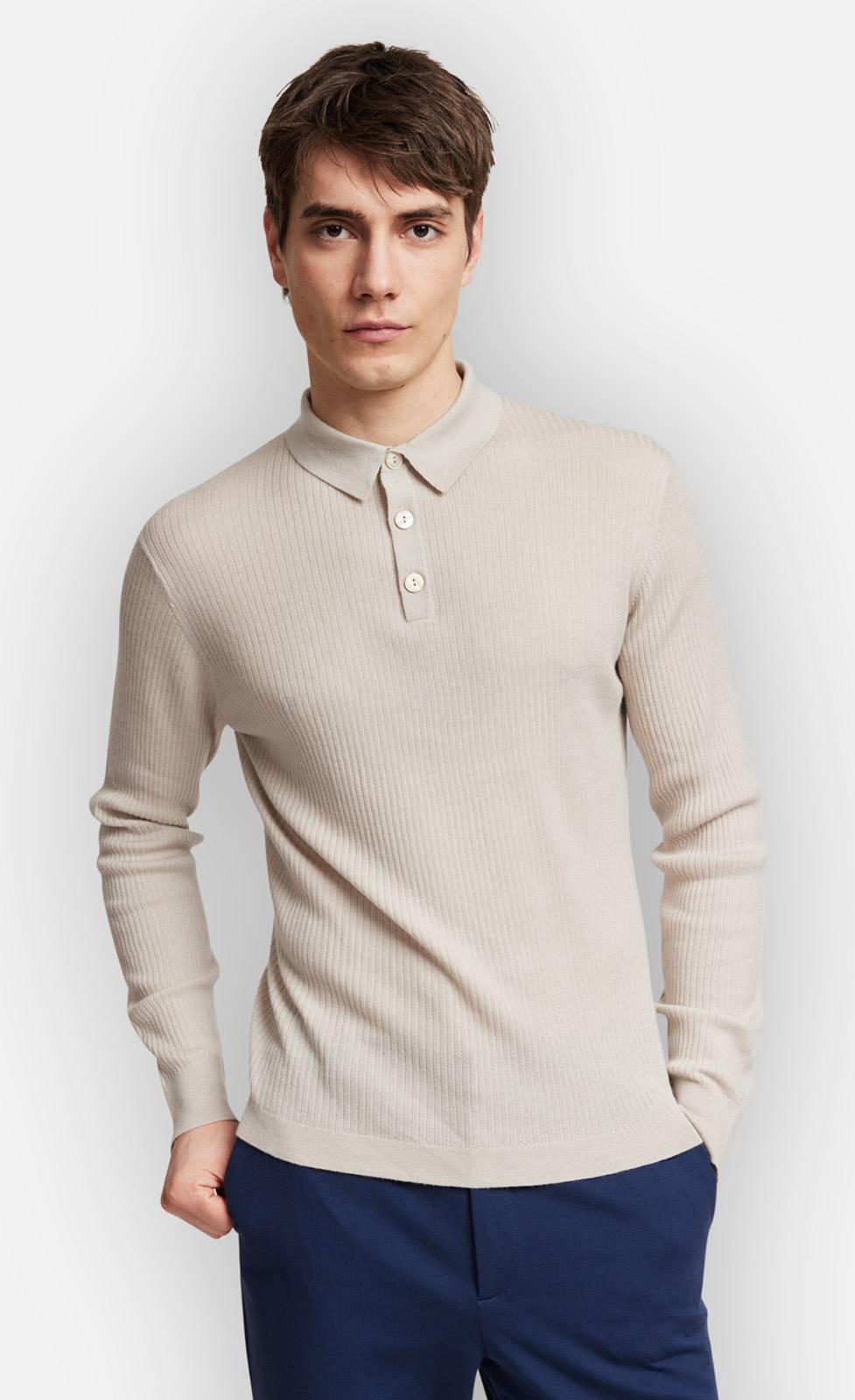 Kiefermann Yannik Polo aus Merinowolle Outlet