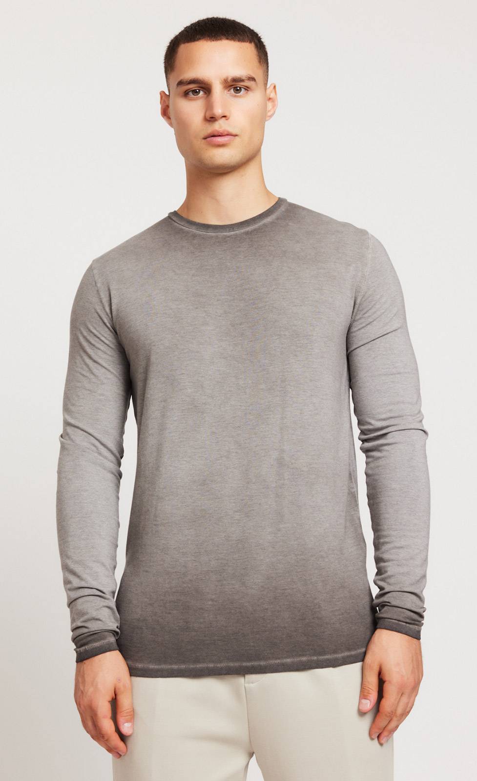 Kiefermann Erik Langarmshirt mit Vintage-Waschung Blitzangebot