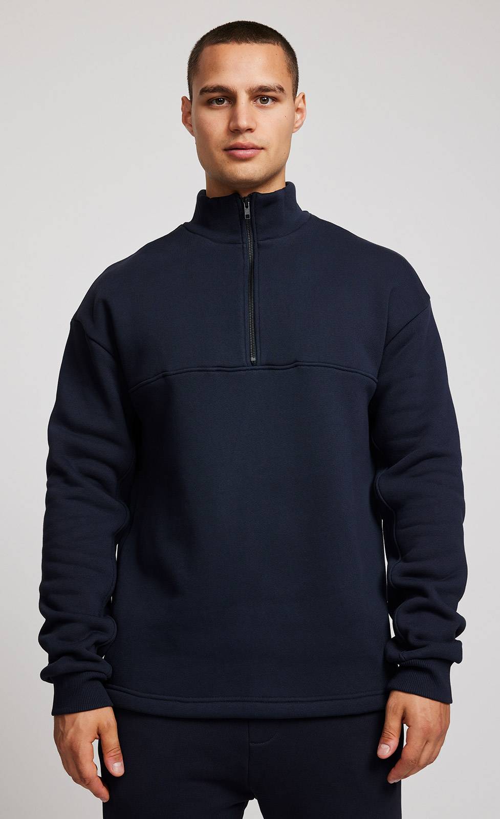 Kiefermann Tibor Sweatshirt mit Troyer-Ausschnitt Tägliche Deals