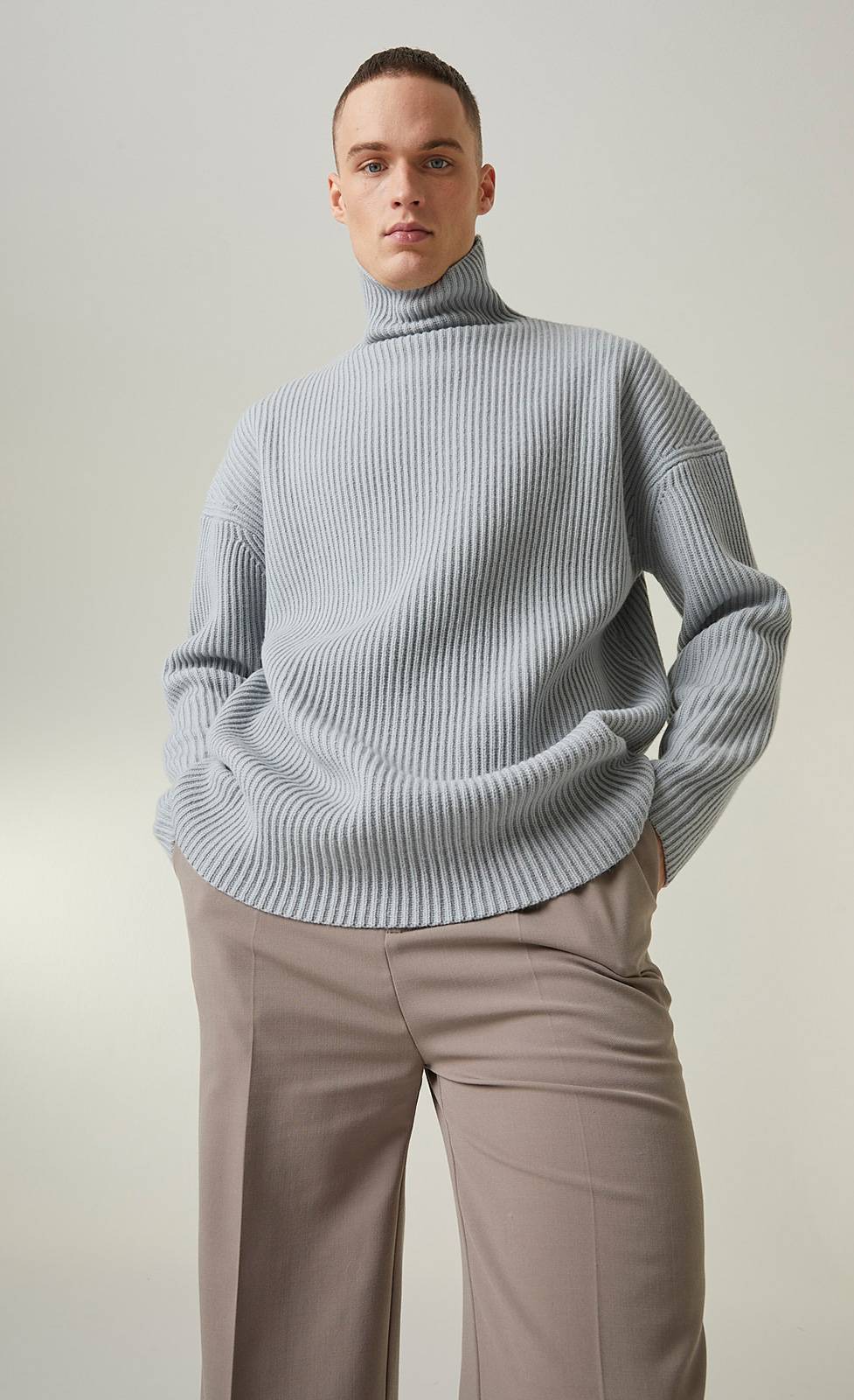 Kiefermann Kenneth Gerippter Rollkragen-Strickpullover Bis zu 55% Rabatt
