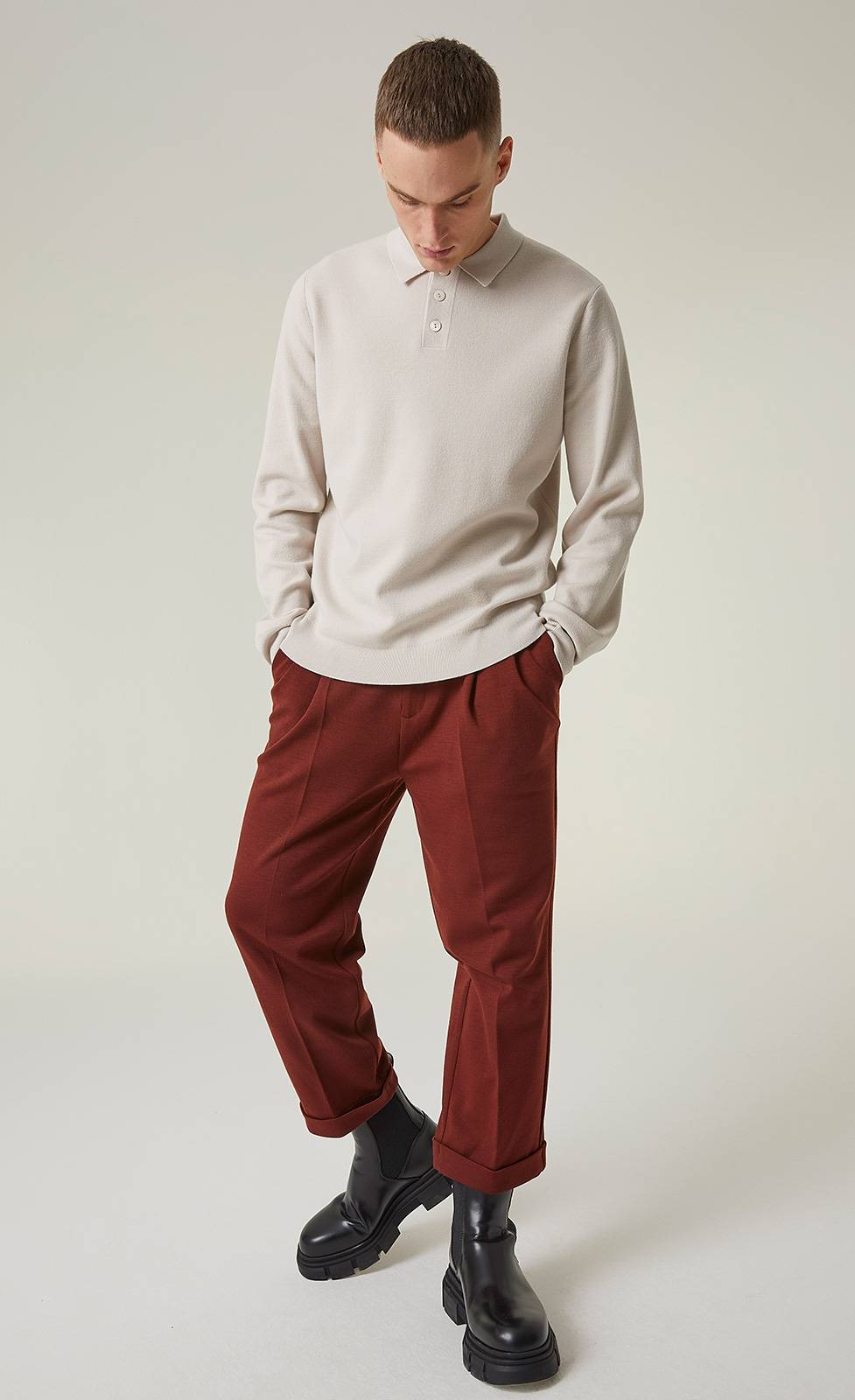 Kiefermann Aidan Strickpullover mit Polokragen Nur noch ein Tag übrig
