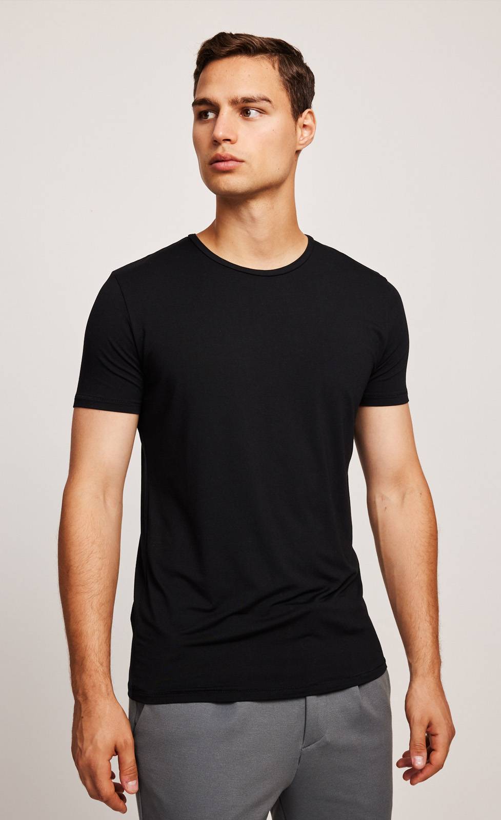Kiefermann Clive Rundhals-T-Shirt aus Modaljersey Sonderangebot