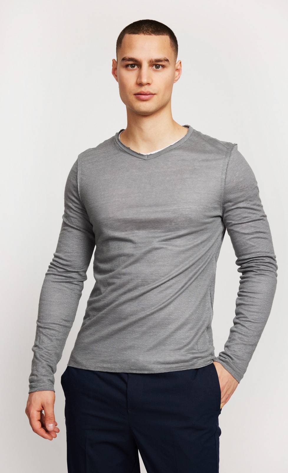 Kiefermann Florian 2in1 Leinen-Baumwoll-Shirt Discount Store für neue Produkte