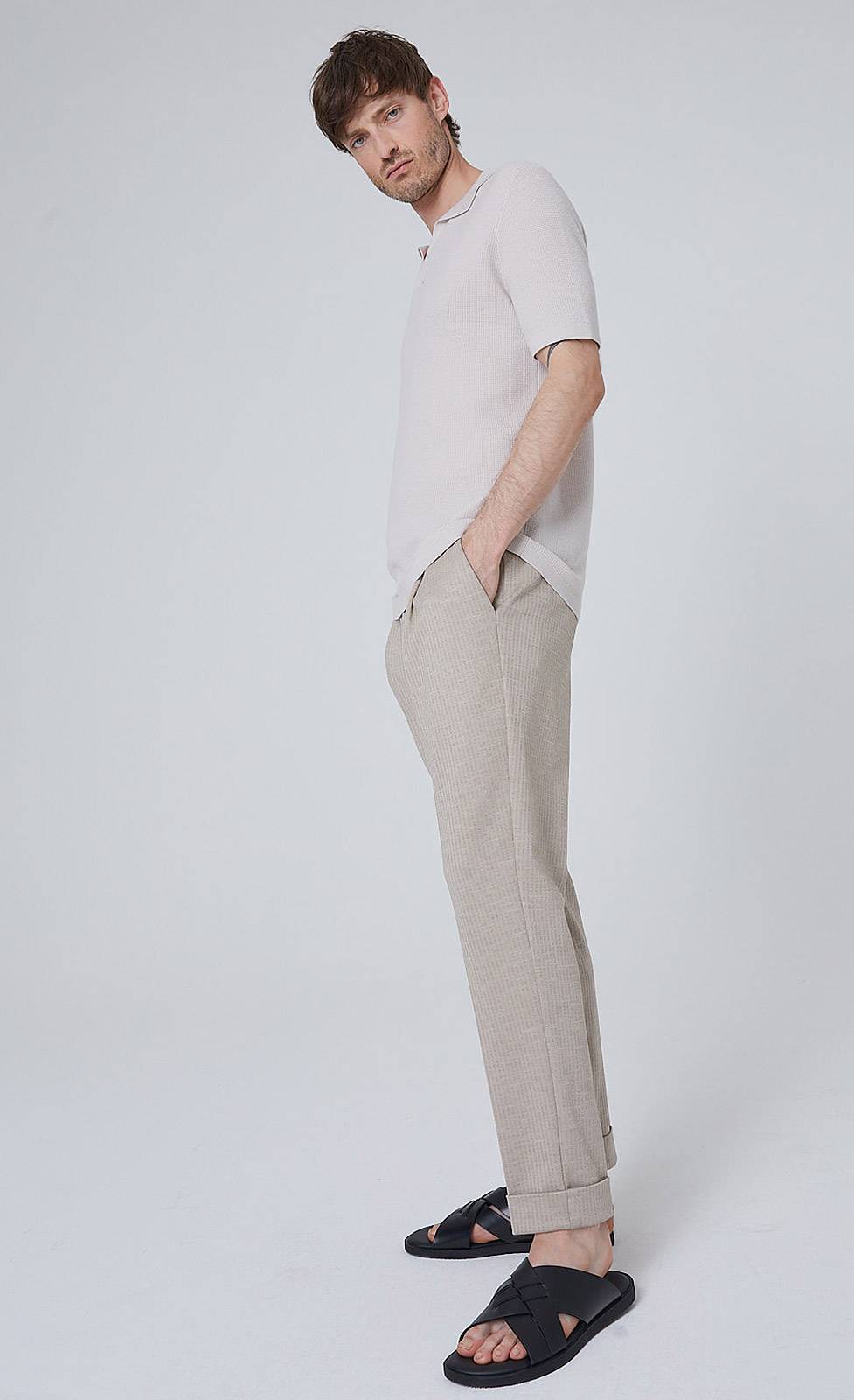 Kiefermann Timmy Fein gestreifte Jersey-Hose Riesige Rabatte