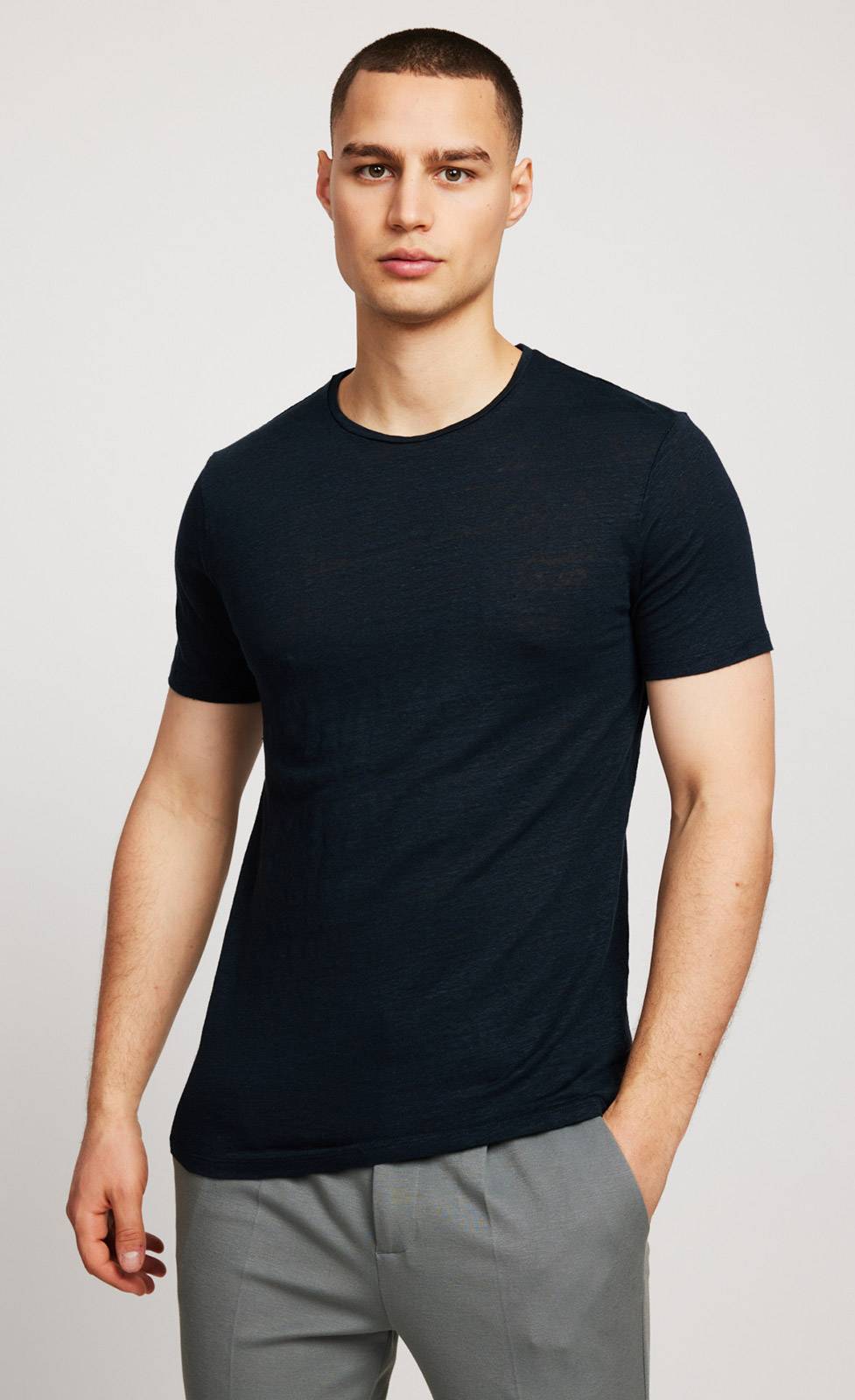 Kiefermann Laine Leinen Rundhals-T-Shirt 50% Rabatt mit kostenlosem Versand