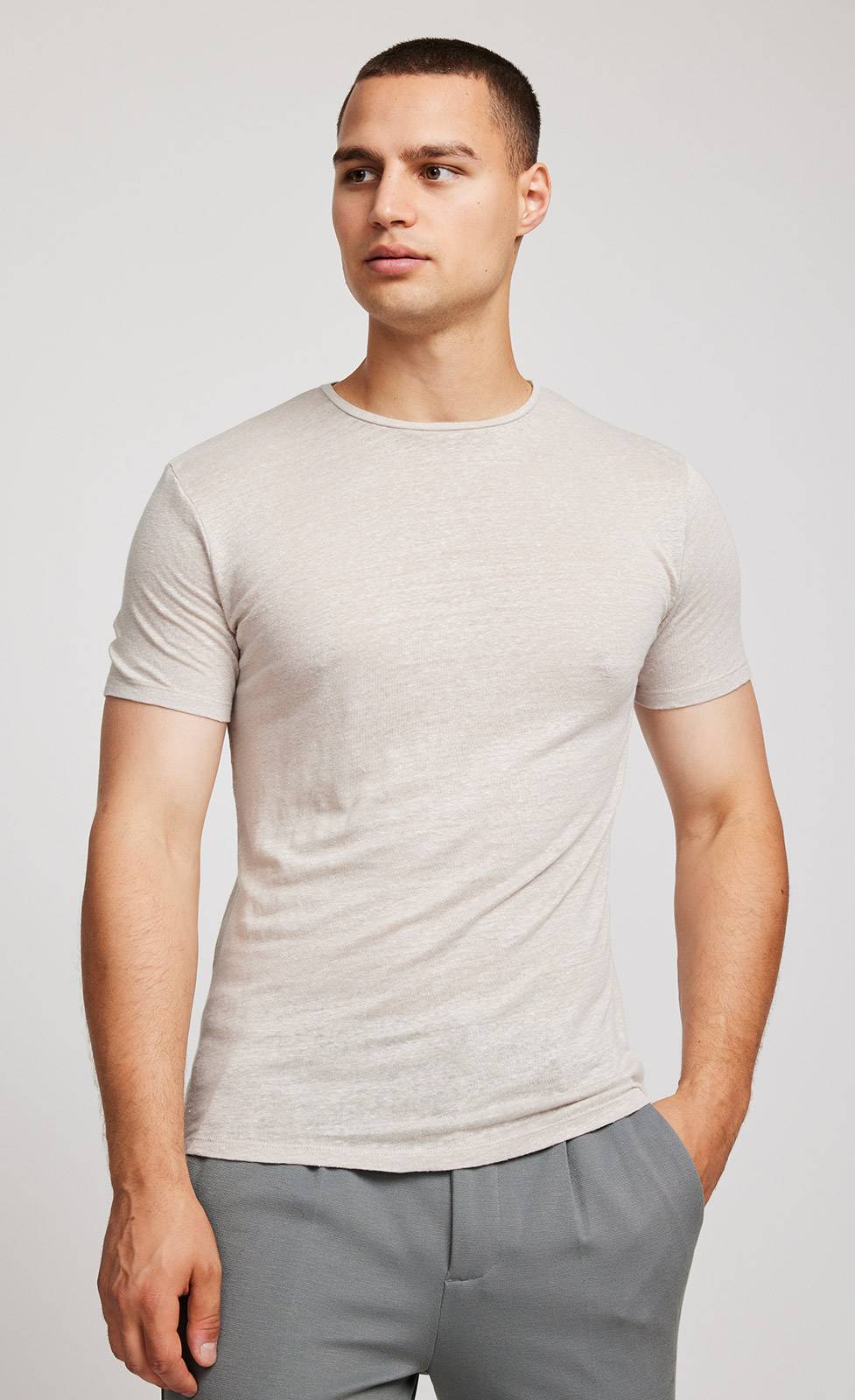 Kiefermann Laine Leinen Rundhals-T-Shirt 50% Rabatt mit kostenlosem Versand