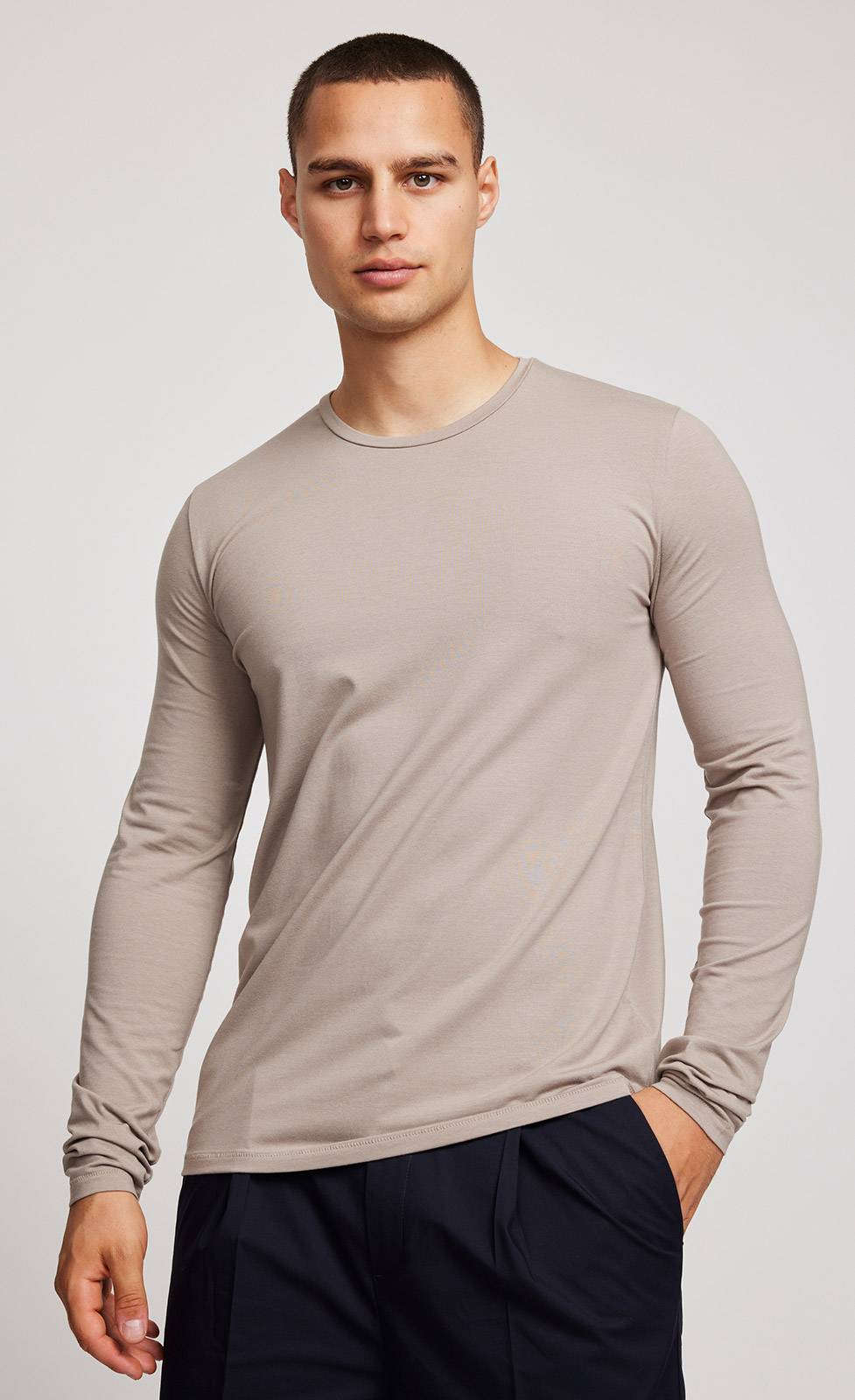 Kiefermann Emil Langarmshirt aus Baumwolle-Modal-Mix 50% Rabatt für begrenzte Zeit